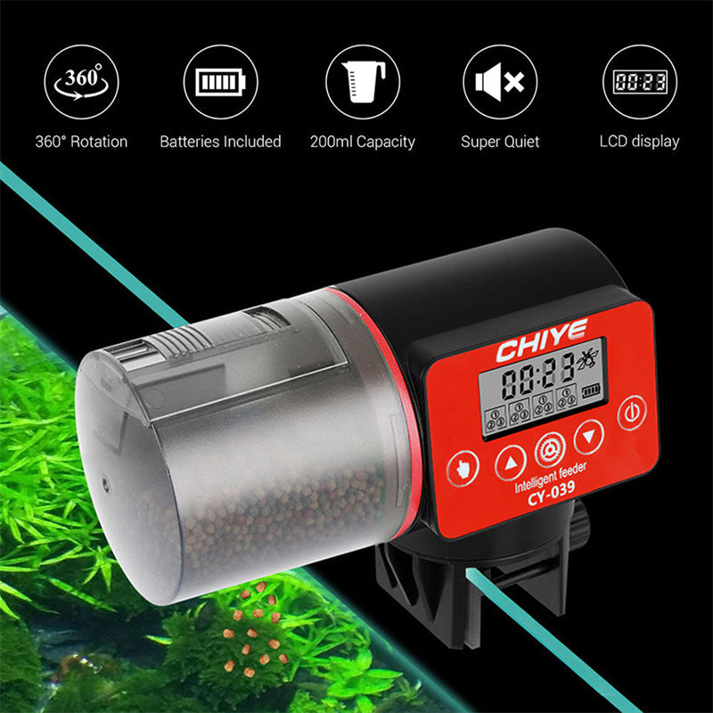 Revolutionize Your Fish Care with the Intelligent Timing Automatic Fish Tank Feeder
